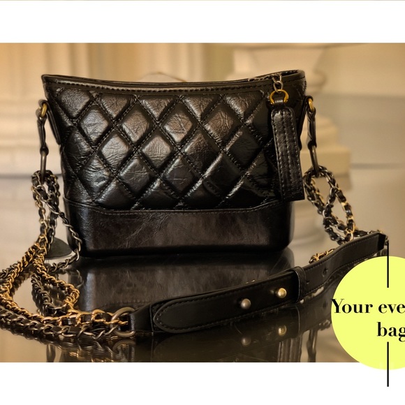 New Beautiful Cowhide Genuine Leather Chain Quilted Luxury Classic Shoulderbag - Picture 6 of 9